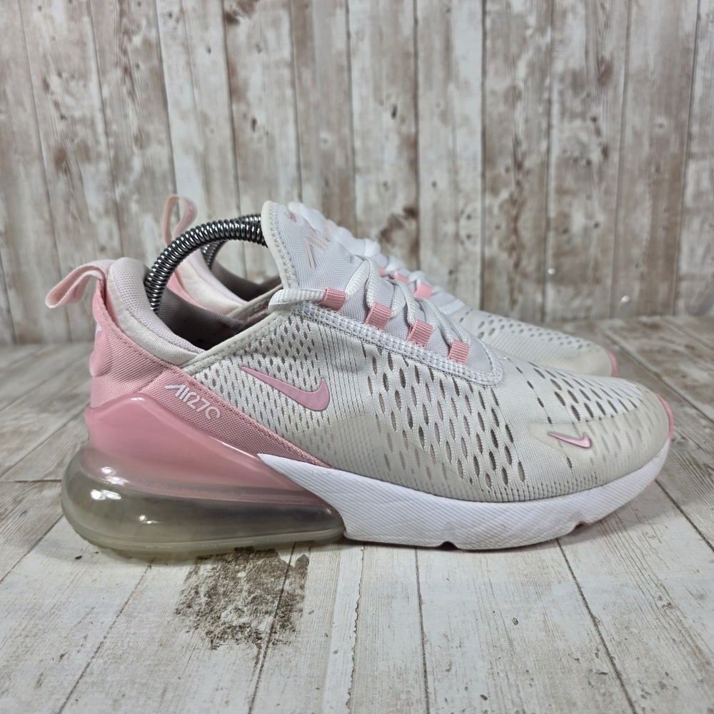 Nike Air Max 270 White Pink Womens Running Shoes FJ4575-100 Size 9